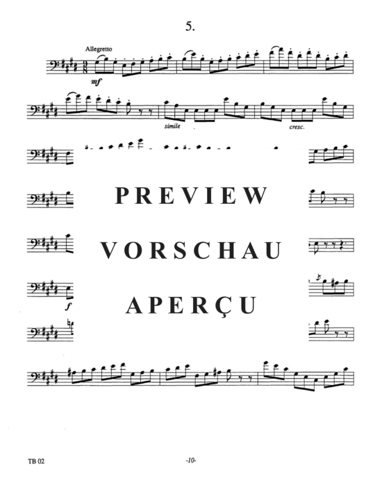 Product gallery: Page 14 of 21 Etudes for Euphonium, Vol. 2 , , (Euphonium Solo)