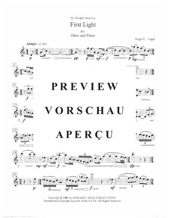 Produktgalerie: Seite 11 von 13 First Light , , (Oboe und Klavier)