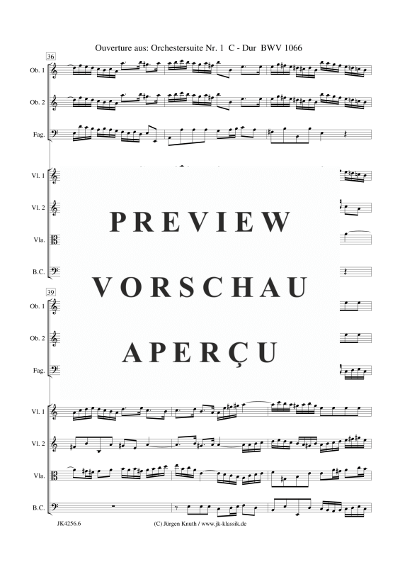 gallery: Ouverture aus: Orchestersuite Nr. 1 BWV 1066, , Kammerensemble für Oboen, Streicher und Basso Continuo