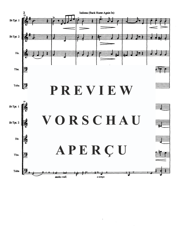 Product gallery: Page 4 of 11 Indiana, , Brass Quintet