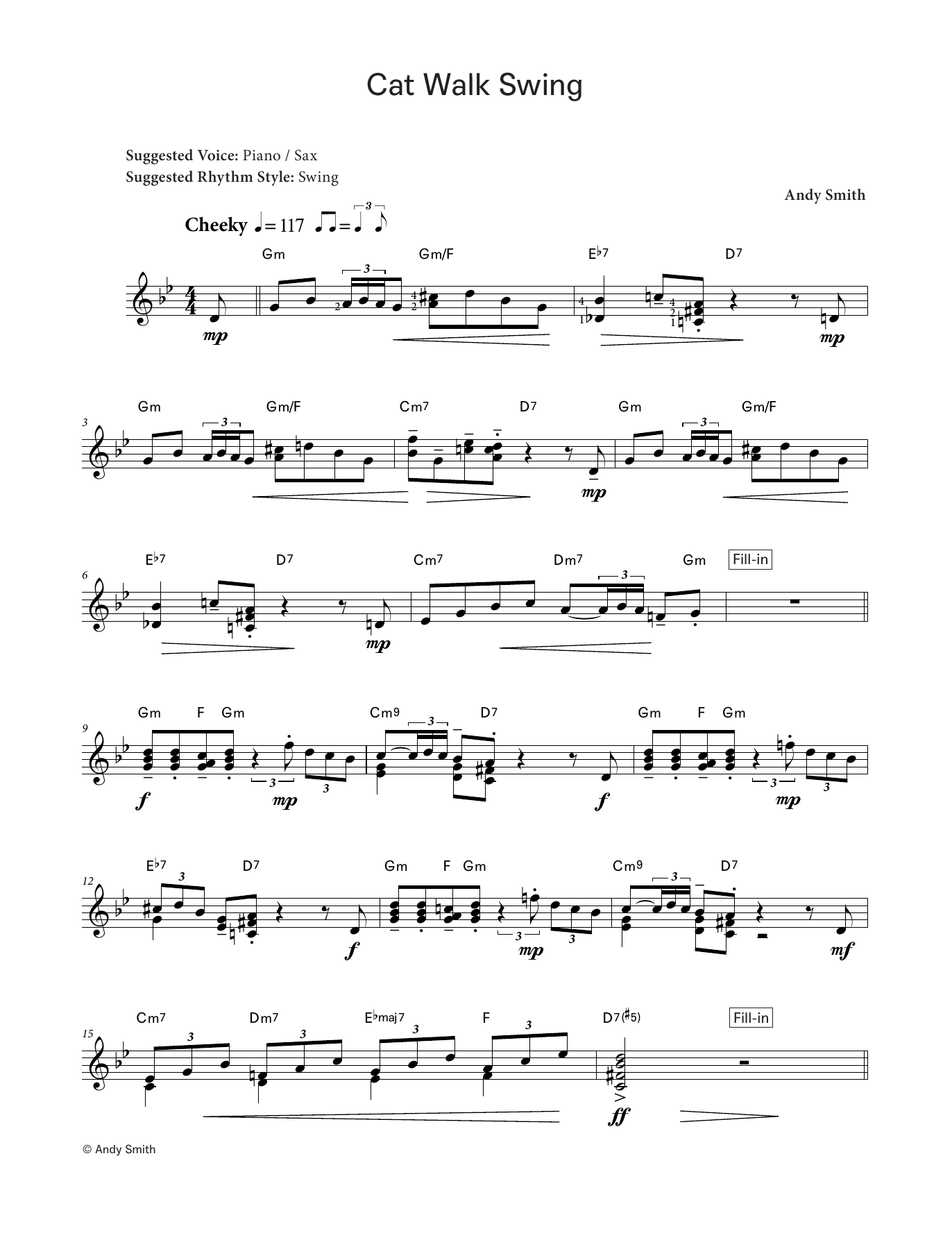 Produktgalerie: Seite 1 von 1 Cat Walk Swing (LCME Electronic Keyboard Grade 8 List B), Andy Smith, Klavier