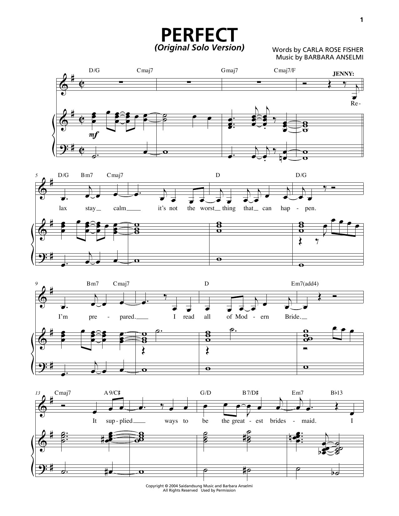 Produktbild zu: Perfect (Original Solo Version)