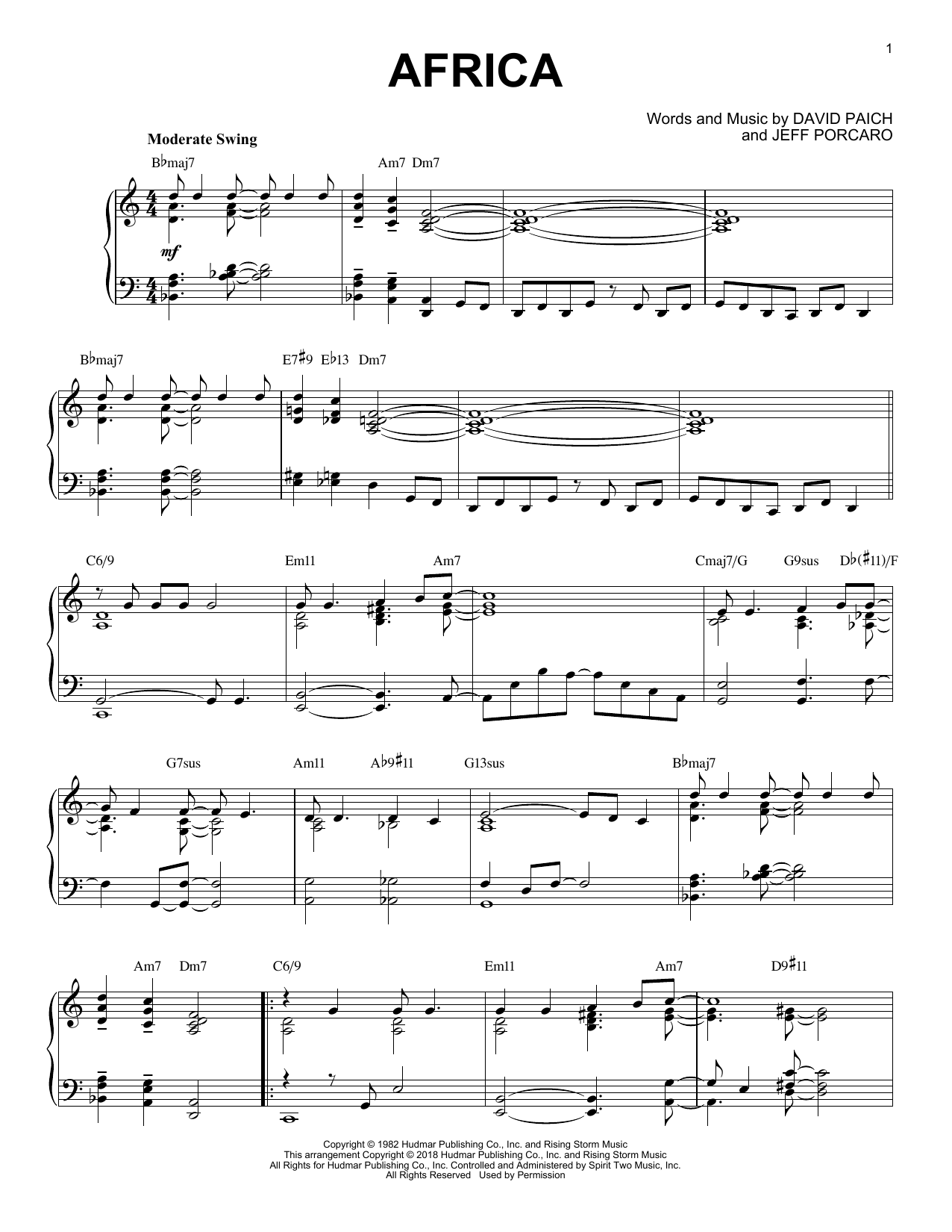 Product gallery: Page 1 of 1 Africa [Jazz version], Toto