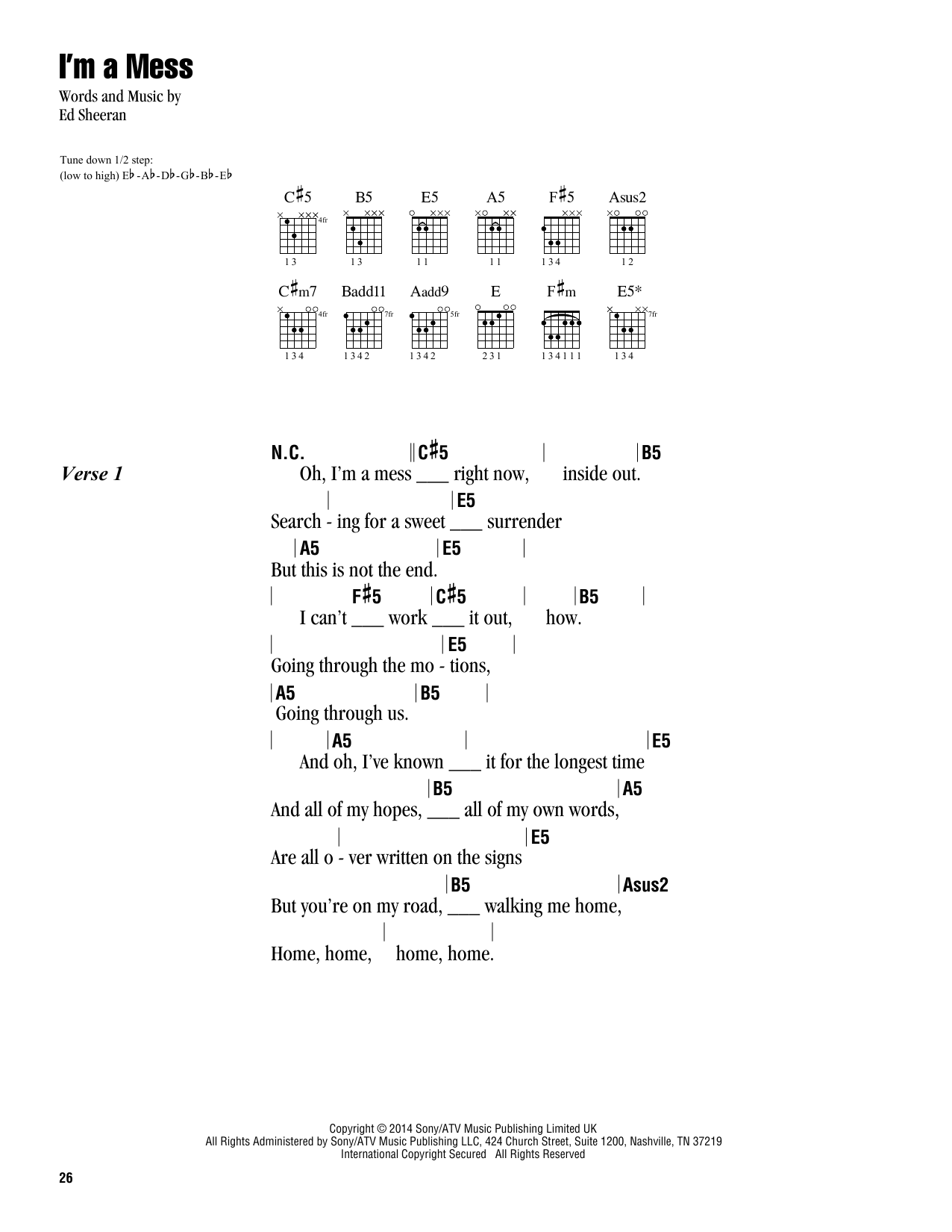 Product picture to:  I'm A Mess - Ed Sheeran