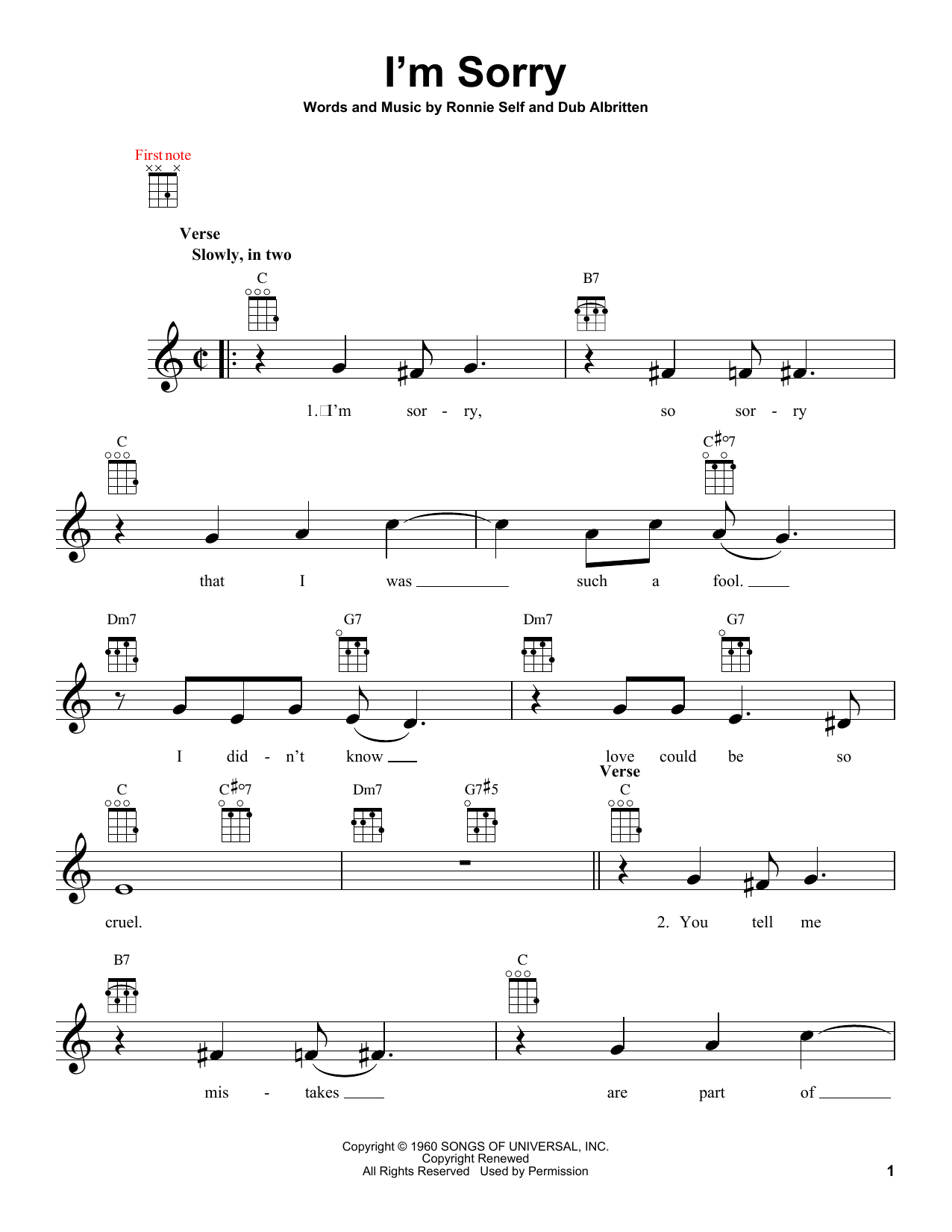 Product gallery: Page 1 of 1 I'm Sorry, Brenda Lee