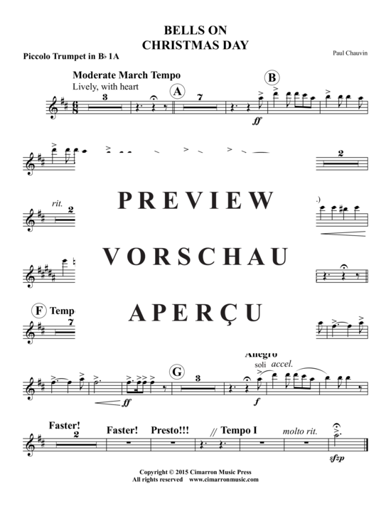 Produktgalerie: Seite 7 von 16 Bells on Christmas Day , , (Doppel Blechbläserquintett)