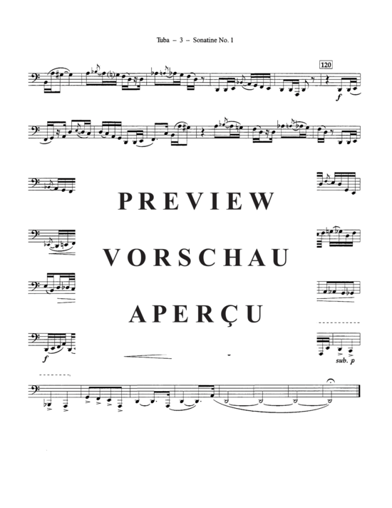 Product gallery: Page 21 of 21 Sonatine No 1 , , (tuba + piano)