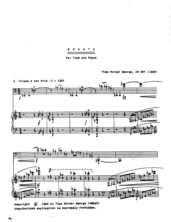 Produktbild zu: Sonata Thom Ritter George