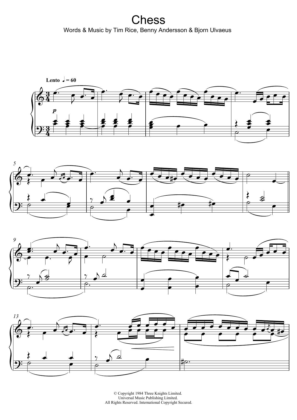 Product gallery: Page 1 of 1 Chess, Benny Andersson