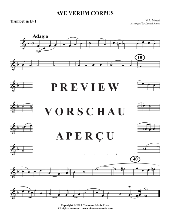 Produktgalerie: Seite 4 von 8 Ave Verum Corpus , , (Blechbläser-Quintett)
