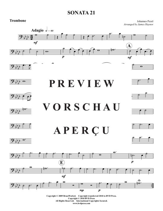 Produktgalerie: Seite 6 von 9 Sonata 21 , , (Blechbläserquintett)