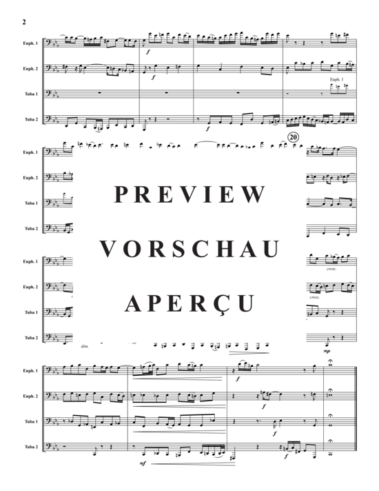 Product gallery: Page 3 of 21 Bach Collection 4 Stücke , , (Tuba Quartet: 2x Baritone, 2xTuba)