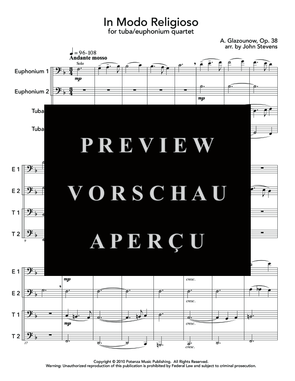 Product gallery: Page 5 of 11 In Modo Religioso, , (Tuba QuartetEETT)