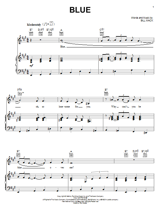 Produktgalerie: Seite 1 von 1 Blue, LeAnn Rimes, Gesang, Gitarre, Klavier