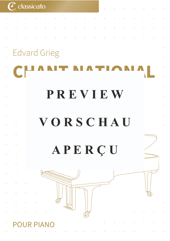 Product gallery: Page 2 of 6 Chant national - N° 8 de Pièces lyriques, Livre 1, op. 12, , Piano Solo