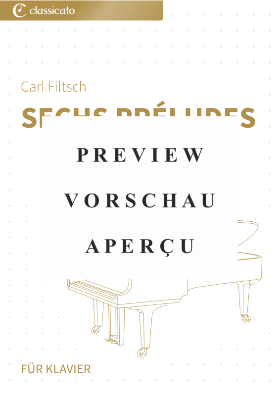 gallery: Sechs Préludes - Erstveröffentlichung: Edierte Ausgabe nach den originalen Skizzen des Wunderkinds, , Klavier Solo