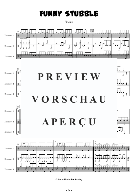 Produktgalerie: Seite 7 von 11 Funny Stubble, , Drumset Trio