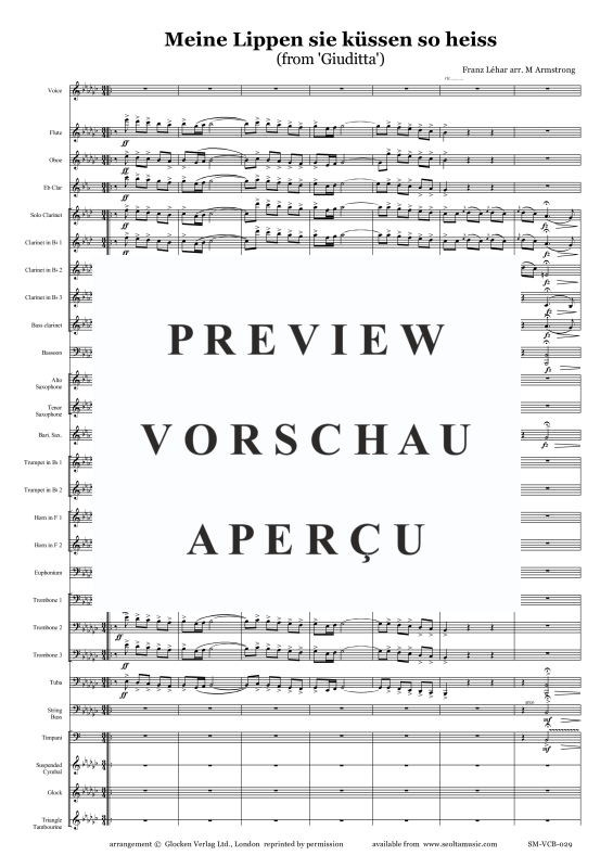 Product gallery: Page 4 of 11 Meine Lippen sie küssen so heiß, , Solo Vocal and Concert Band