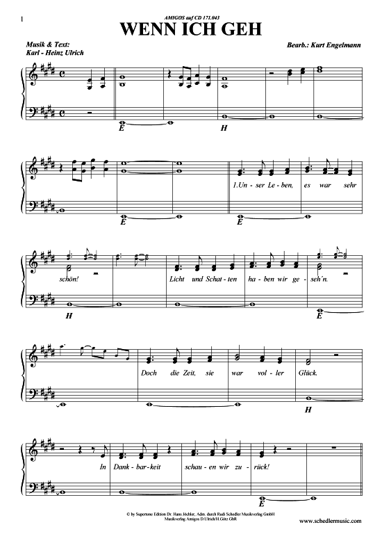 Produktbild zu: Wenn ich geh Amigos