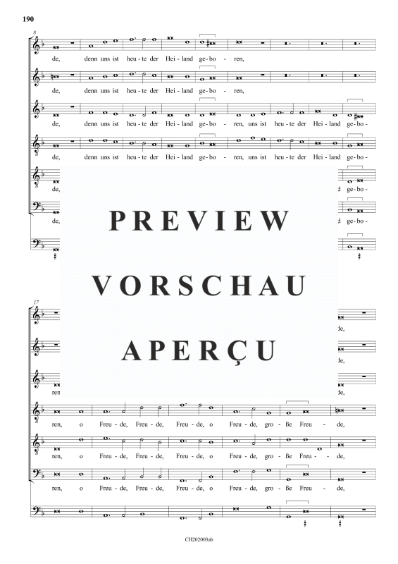 gallery: Freude, große Freude , , (Gemischter Chor 6-stimmig)