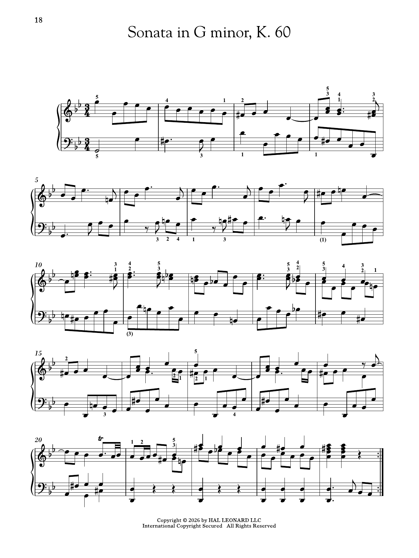 Produktgalerie: Seite 1 von 1 Sonata In G Minor, K. 60, Domenico Scarlatti, Klavier