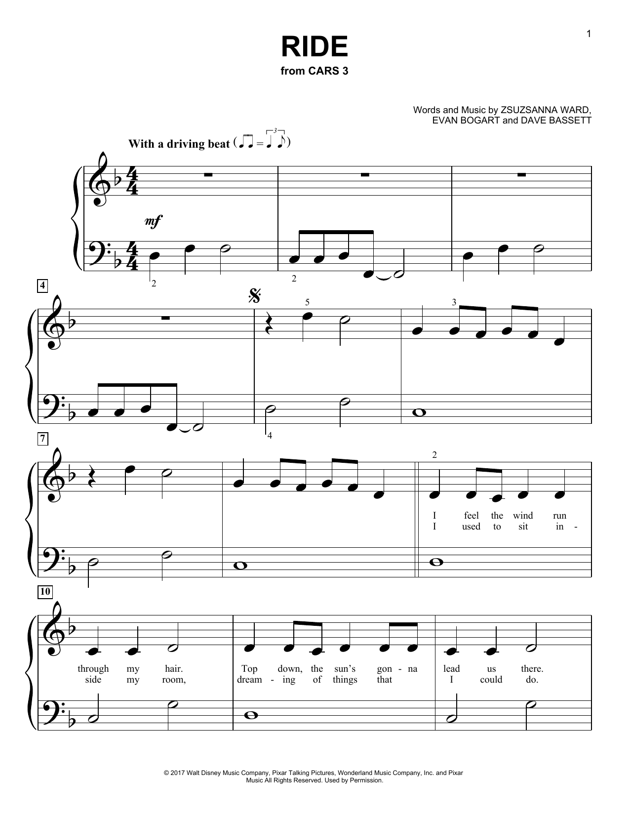 Produktbild zu: Ride (from Cars 3)