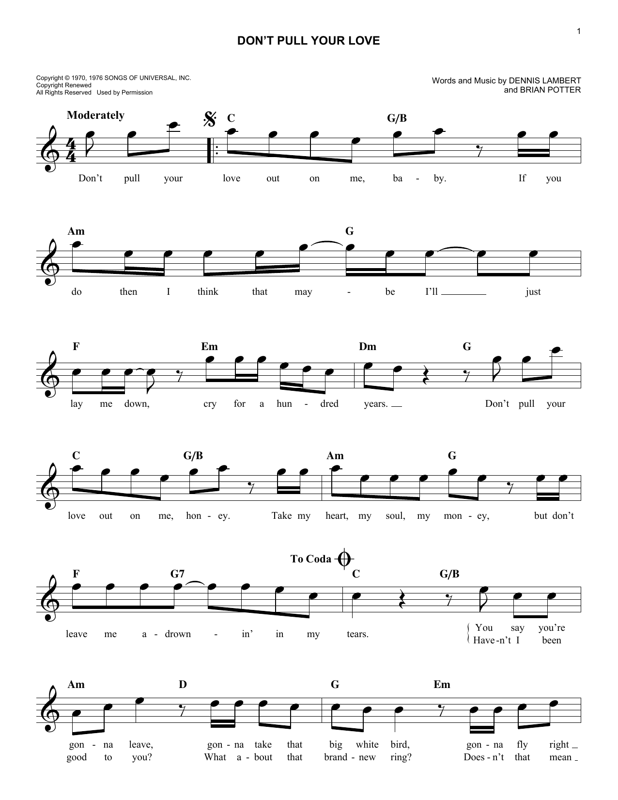 Produktbild zu: Don't Pull Your Love