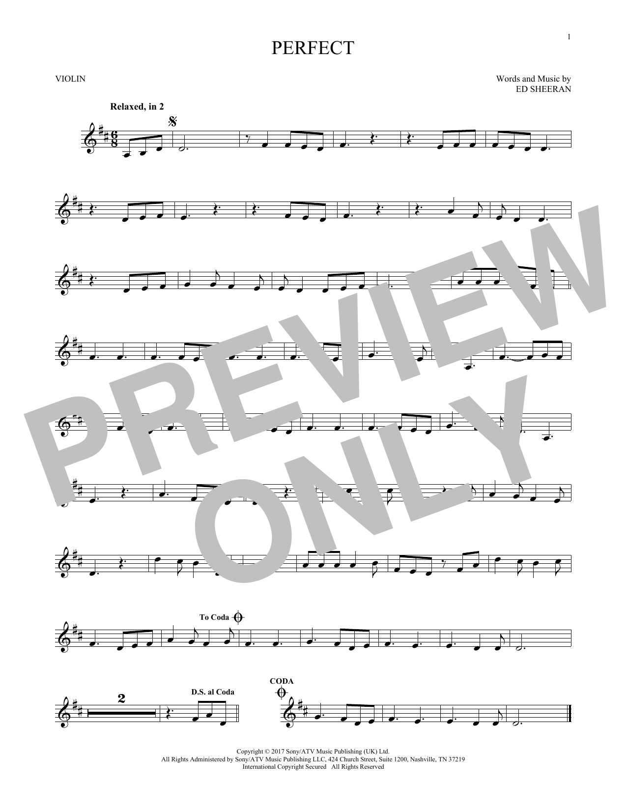 Product gallery: Page 1 of 1 Perfect, Ed Sheeran
