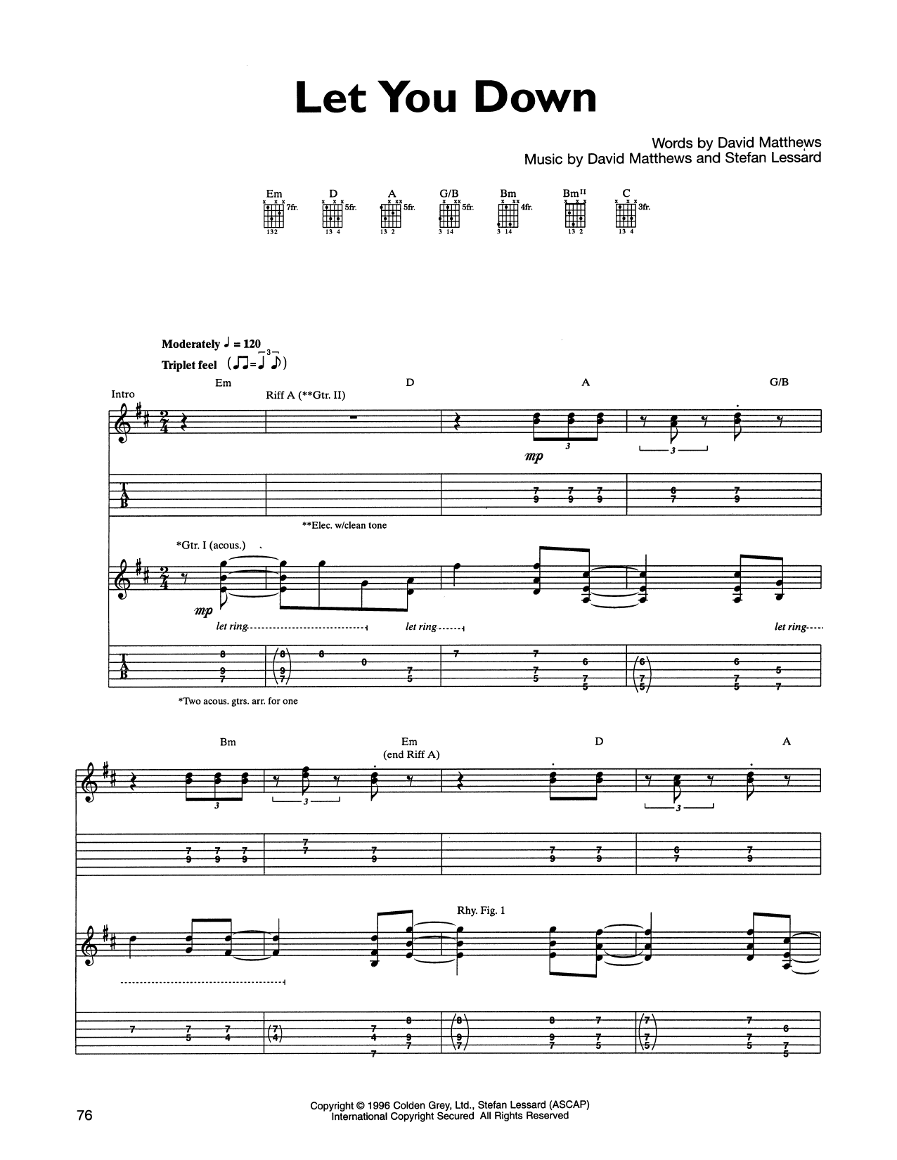 Produktbild zu: Let You Down