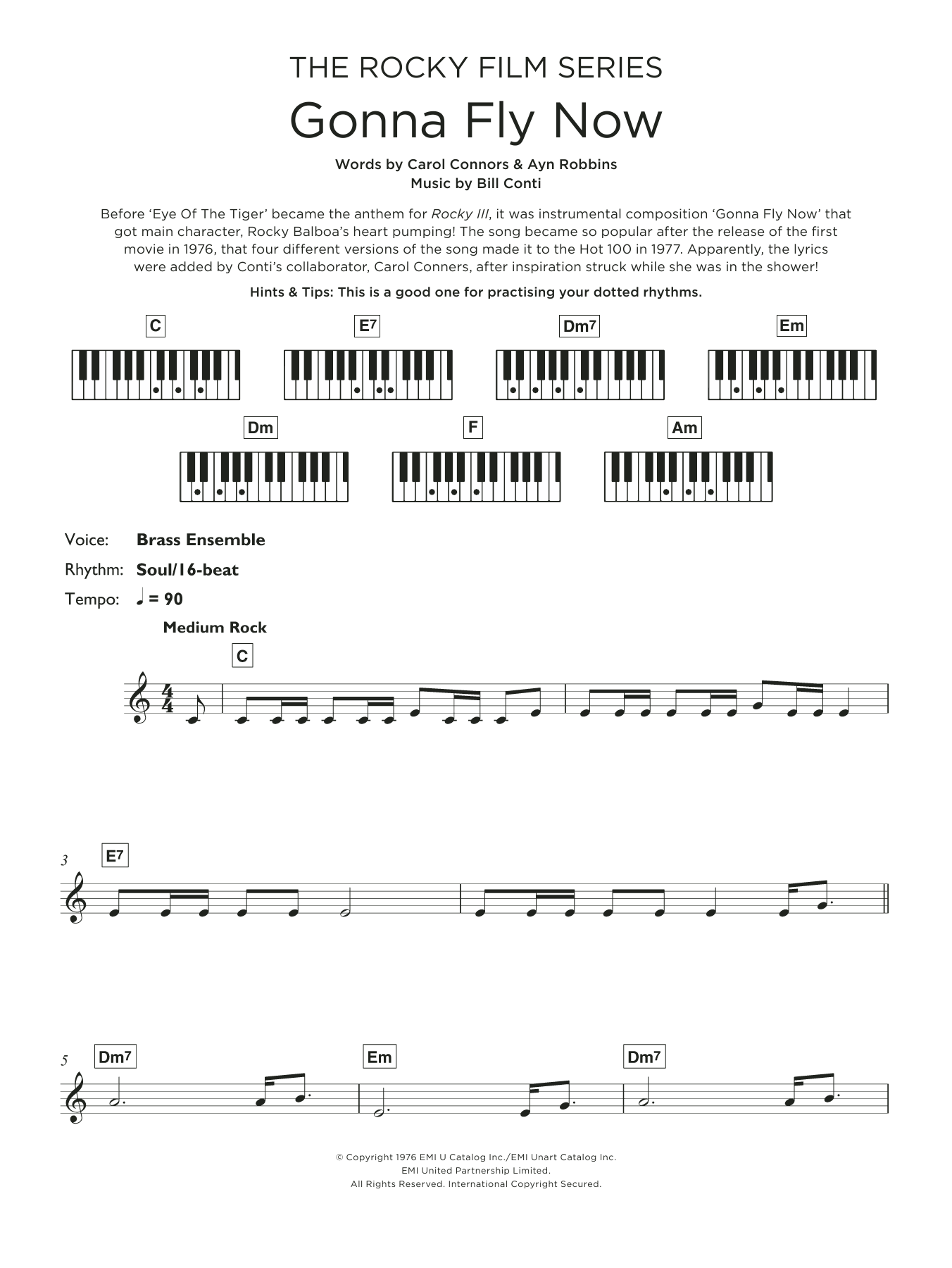 Product gallery: Page 1 of 1 Gonna Fly Now (Theme from Rocky), Bill Conti