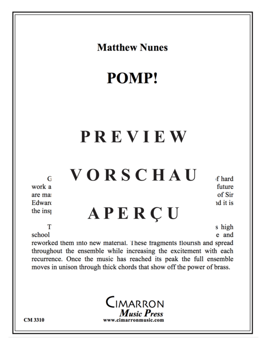 Product gallery: Page 2 of 21 Pomp! , , (Brass Ensemble 4x trumpet, 4x horn, 3x trombones, 2x euphonium + 2x tuba)