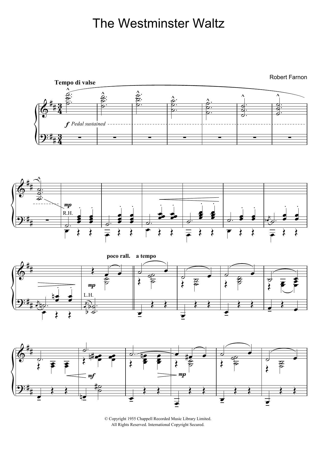 Product gallery: Page 1 of 1 The Westminster Waltz, Robert Farnon