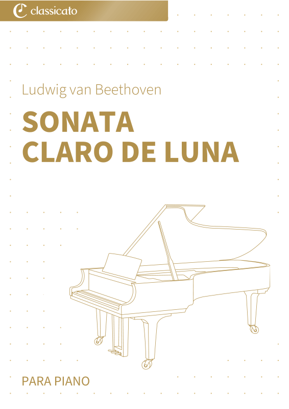 Produktbild zu: Sonata Claro de Luna - Edición simplificada para principiantes de piano