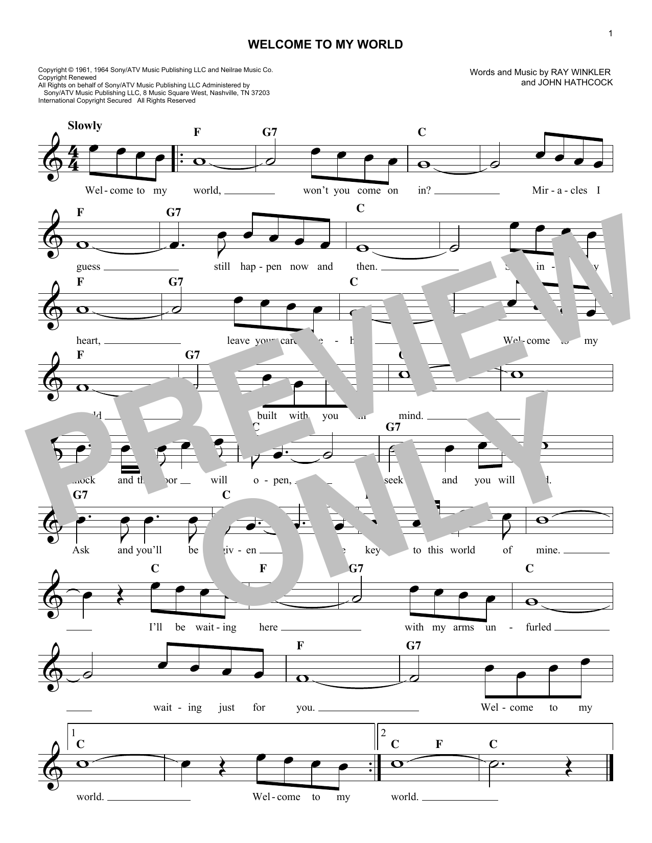 Product picture to:  Welcome To My World - Jim Reeves