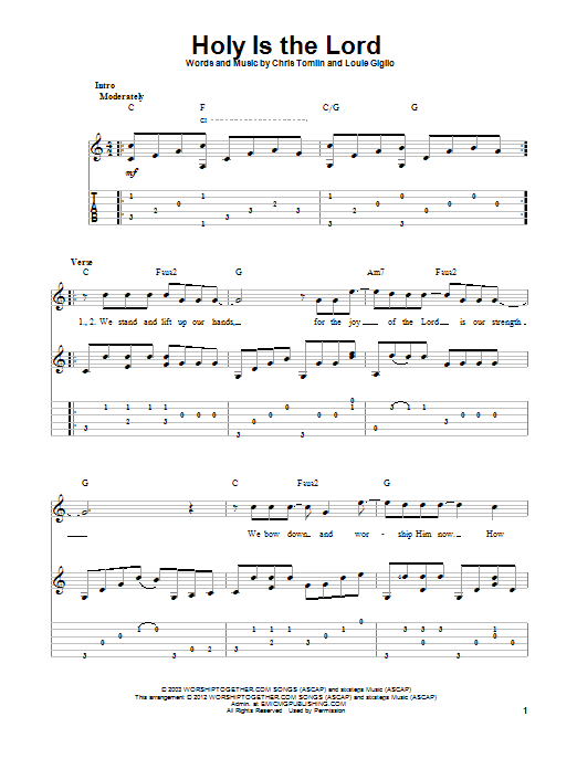 Produktgalerie: Seite 1 von 1 Holy Is The Lord, Chris Tomlin, Gitarre