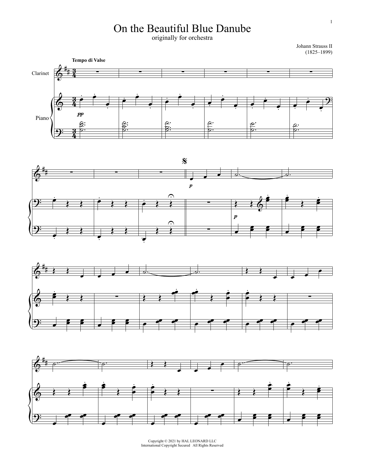 Product picture to: The Beautiful Blue Danube, Op. 314
