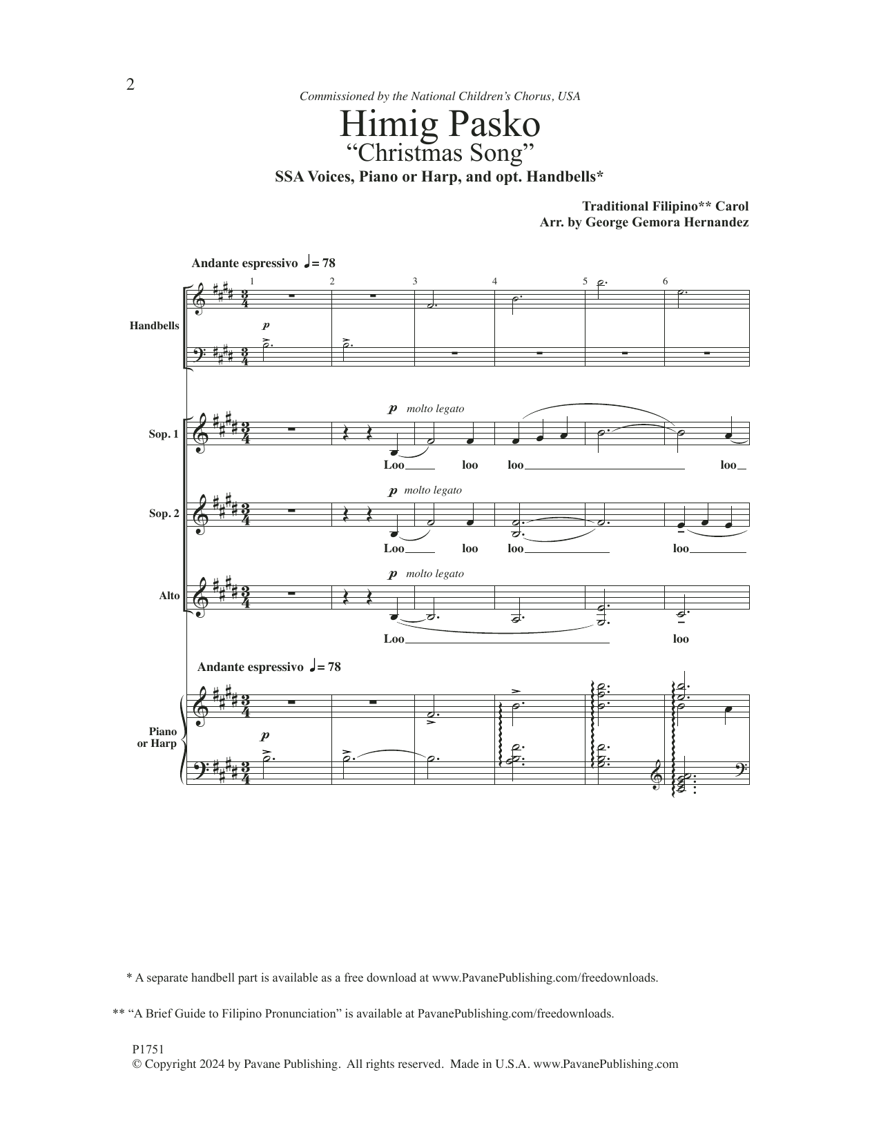 Produktgalerie: Seite 1 von 1 Himig Pasko (arr. George G. Hernandez), Filipino Folksong, Chor