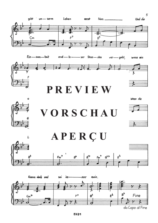 Product gallery: Page 8 of 21 Eine Welt ohne dich , , Piano and Voice