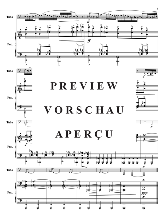 Product gallery: Page 4 of 20 Drei Grim Vignettes , , (tuba + piano)