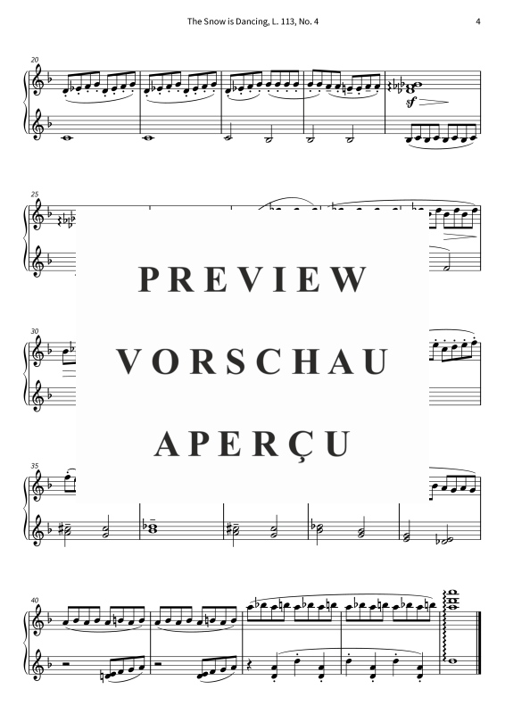 Product gallery: Page 6 of 6 The Snow is Dancing - Simplified version, , Piano Solo