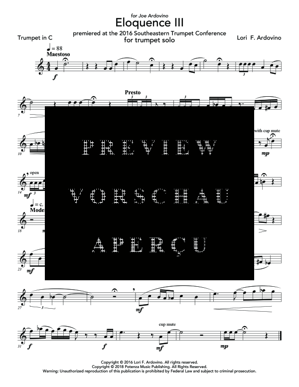 Produktgalerie: Seite 5 von 6 Eloquence III, , (Trompete Solo)