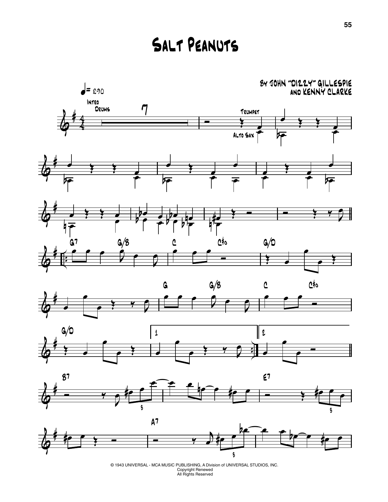 Produktgalerie: Seite 1 von 1 Salt Peanuts, Dizzy Gillespie, Trompete