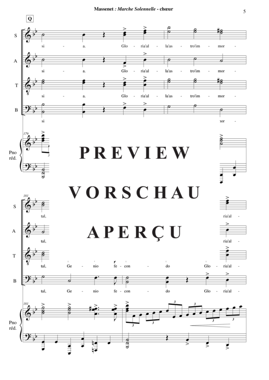 Product gallery: Page 6 of 8 Marche Solennelle for large orchestra, antihonal brass and SATB chorus , , (orchestra)