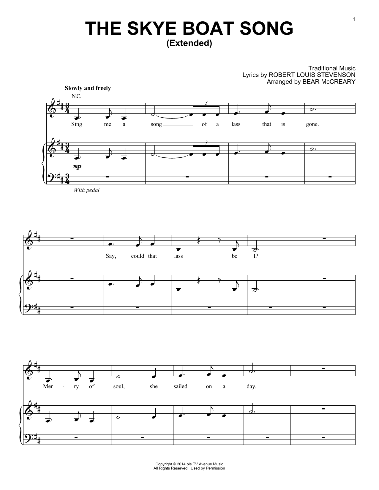 Produktbild zu: The Skye Boat Song (Extended) (from Outlander)