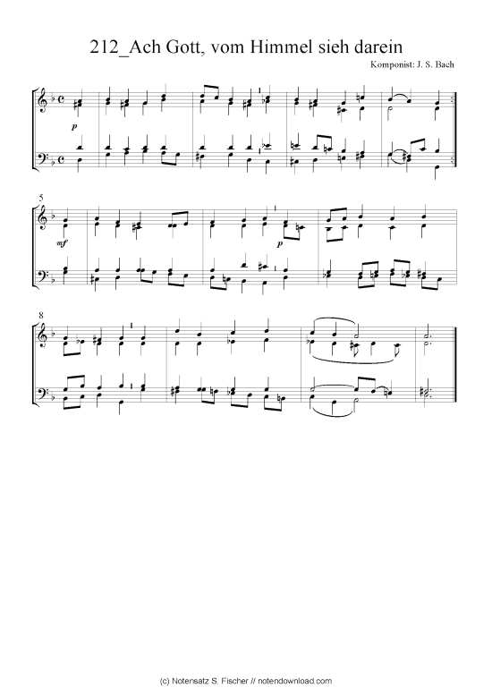 Produktbild zu: Ach Gott, vom Himmel sieh darein J. S. Bach