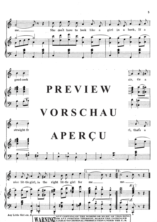 Produktgalerie: Seite 5 von 8 Any Little Girl, That's A Nice Little Girl - Is The Rights Little Girl For Me , Murray, Billy  , Klavier und Gesang