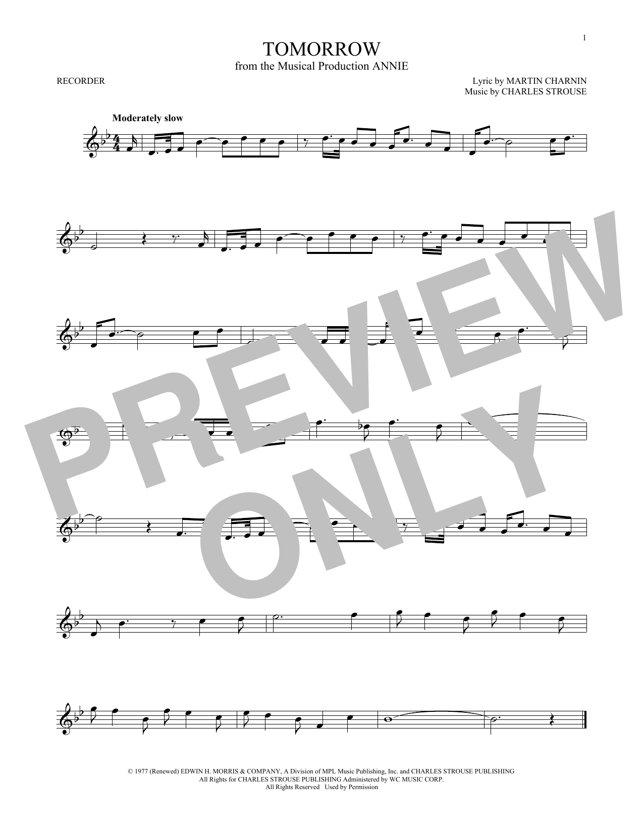 Product gallery: Page 1 of 1 Tomorrow, Charles Strouse