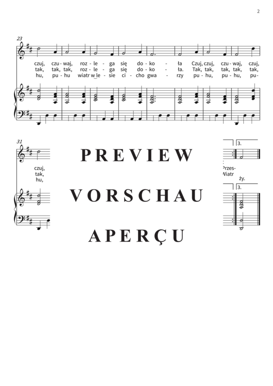 Produktgalerie: Seite 5 von 5 Plonie ognisko w lesie, , (Gesang + Klavier)