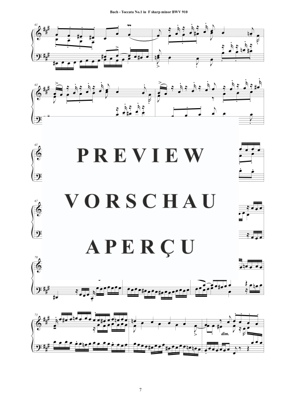 Produktgalerie: Seite 8 von 11 7 Toccatas BWV 910-916, , Cembalo/Klavier Solo