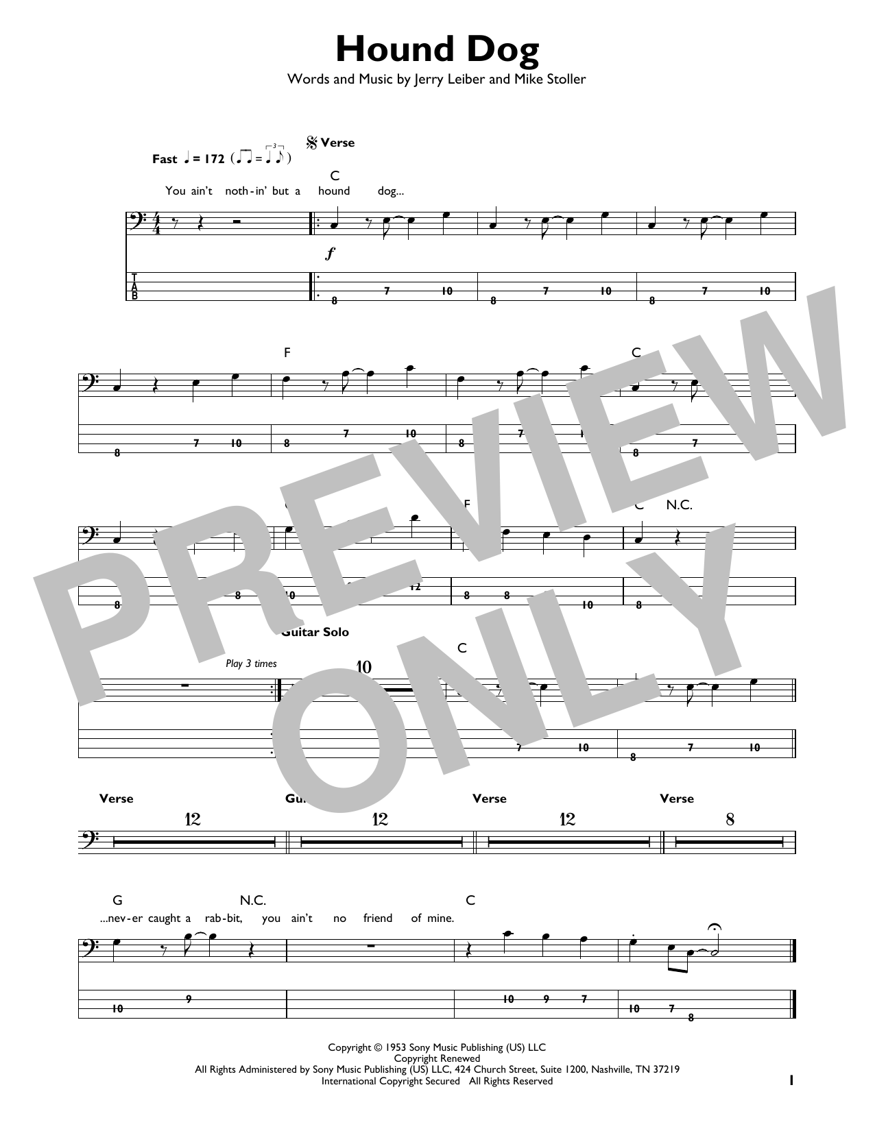Produktgalerie: Seite 1 von 1 Hound Dog, Elvis Presley